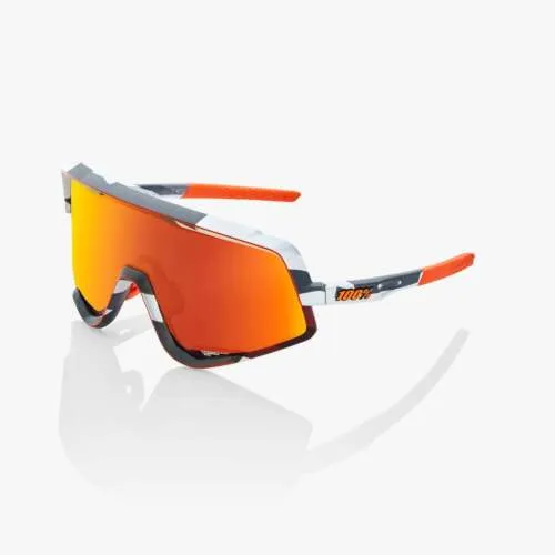 100% Performance Sunglasses Glendale Soft Tact Grey Camo Hiper Red Mirror Lens