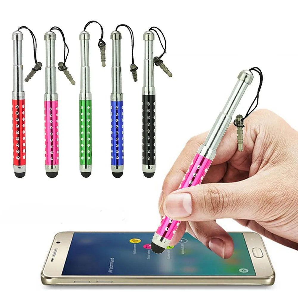 5x Retractable Flexible Capacitive Stylus Touch Pen for All Mobile Phone