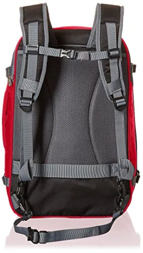 AmazonBasics Carry-On Travel Backpack, Red