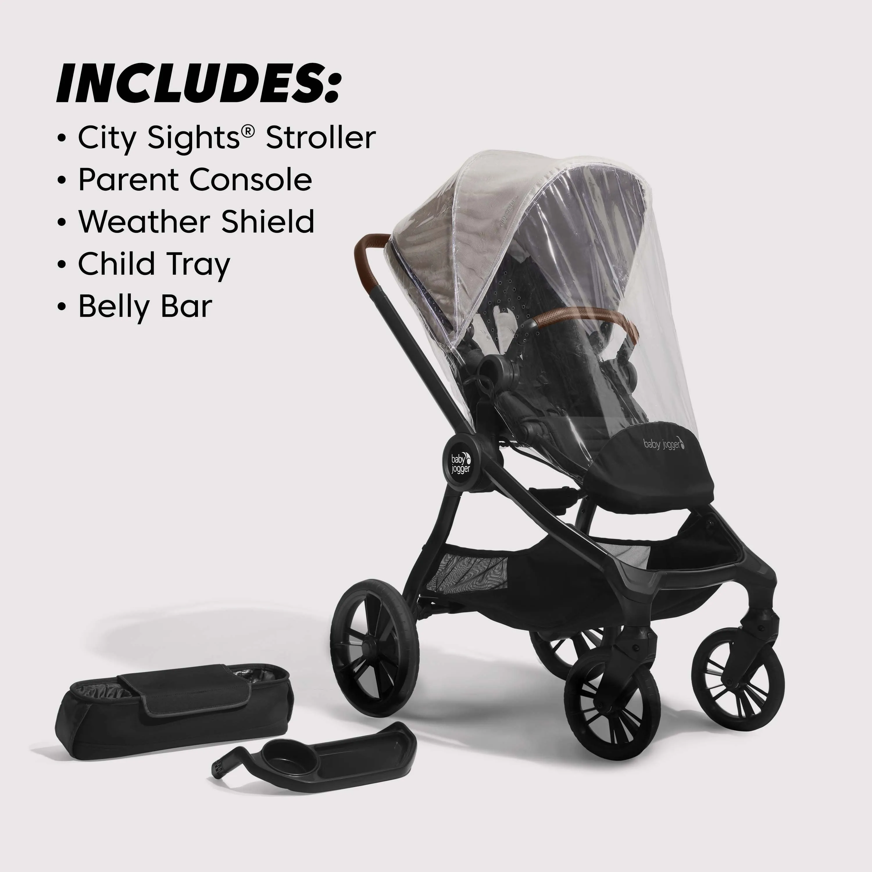 Baby Jogger City Sights Stroller All-in-One Bundle, Eco Collection