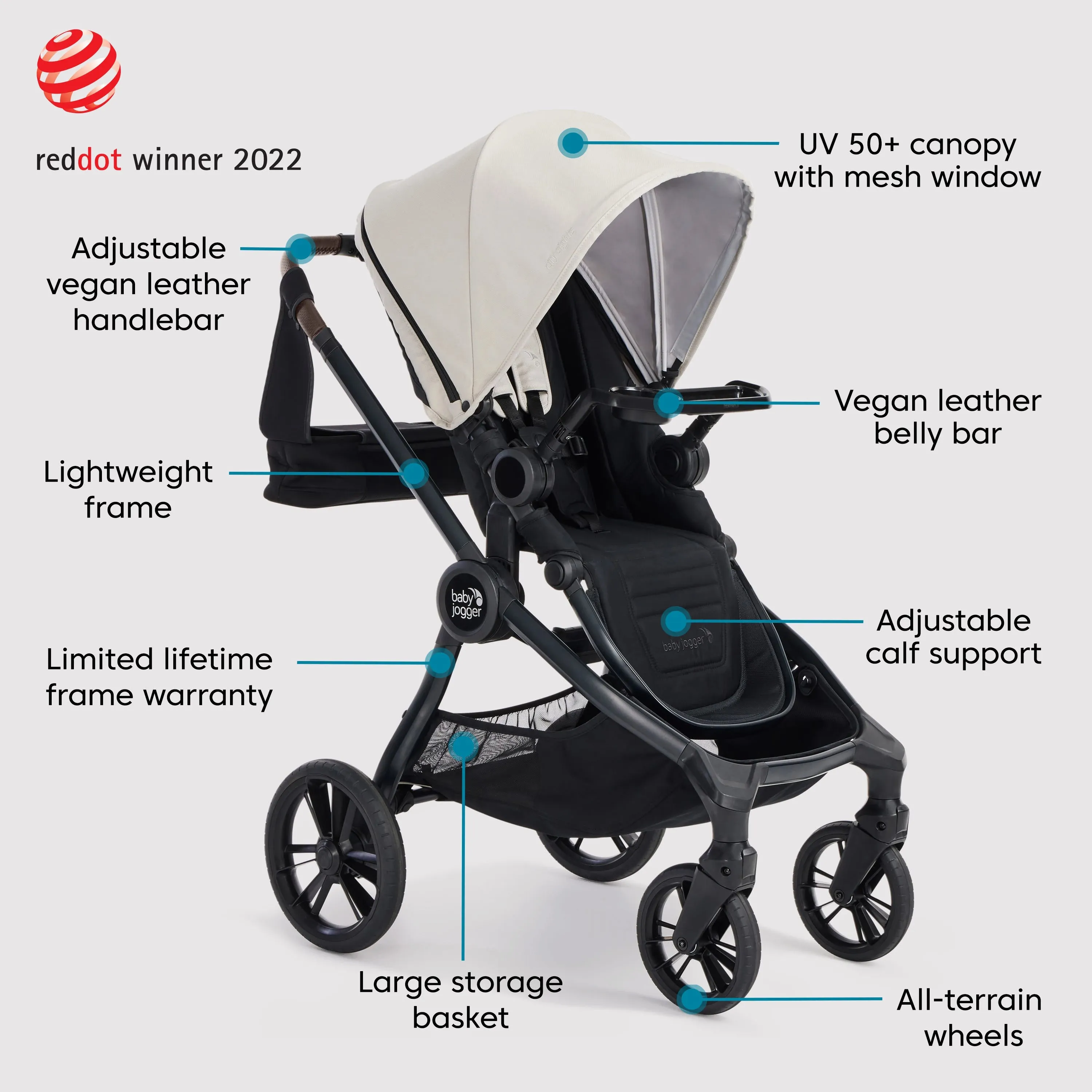 Baby Jogger City Sights Stroller All-in-One Bundle, Eco Collection