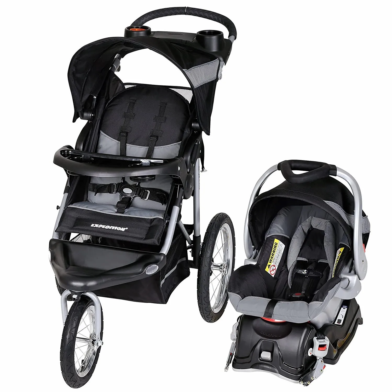 Baby Stroller with Car Seat High Chair Playard Swing Travel System Combo