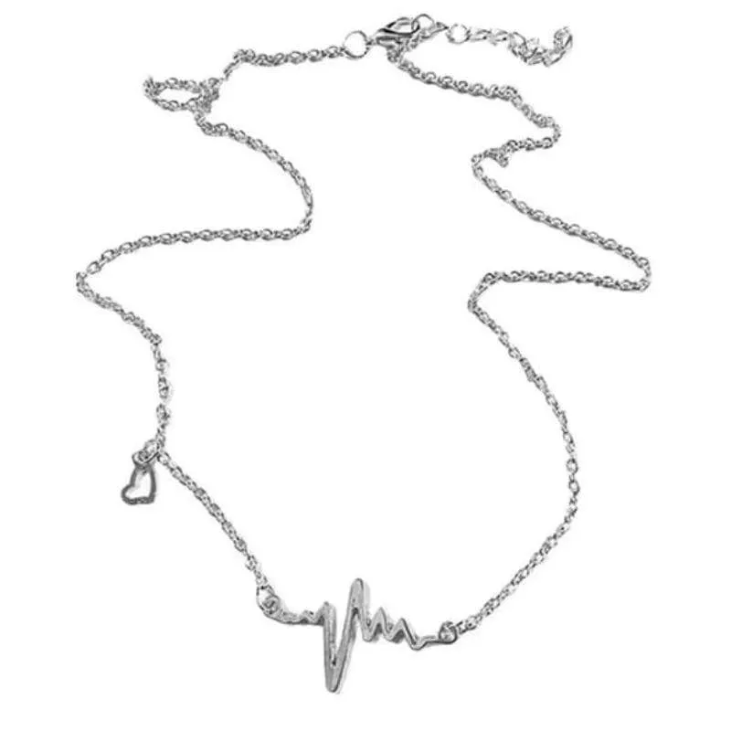 Be Still My Beating Heart Dainty Silver or Gold Necklace