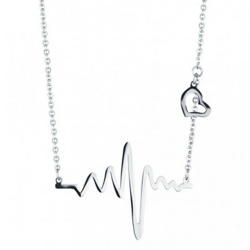 Be Still My Beating Heart Dainty Silver or Gold Necklace