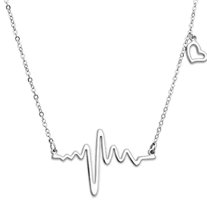 Be Still My Beating Heart Dainty Silver or Gold Necklace