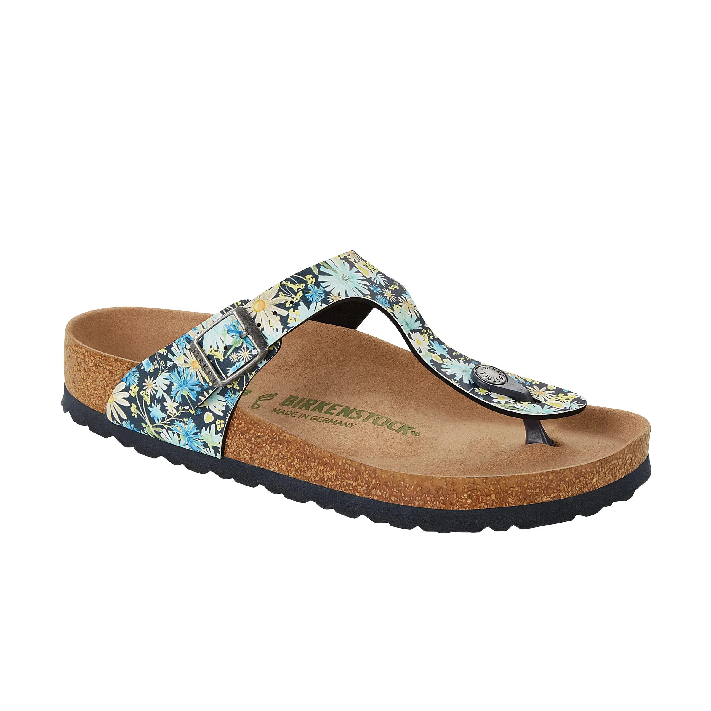 Birkenstock Gizeh Vegan Birko-Flor Sandal (Women's) Dusty Blue Multicolour 1021503