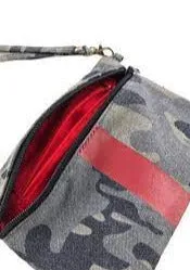 Canvas Clutch Wristlet