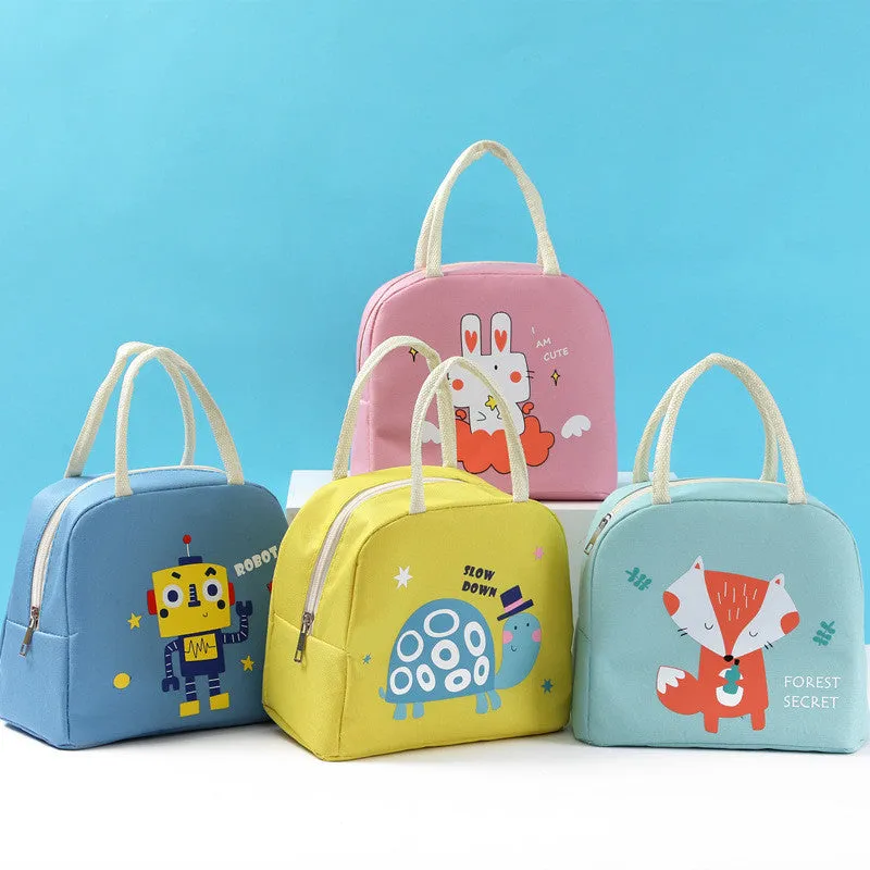 Cartoon Lunch Bag Insulation Bag Oxford Cloth Lunch Bag With Rice