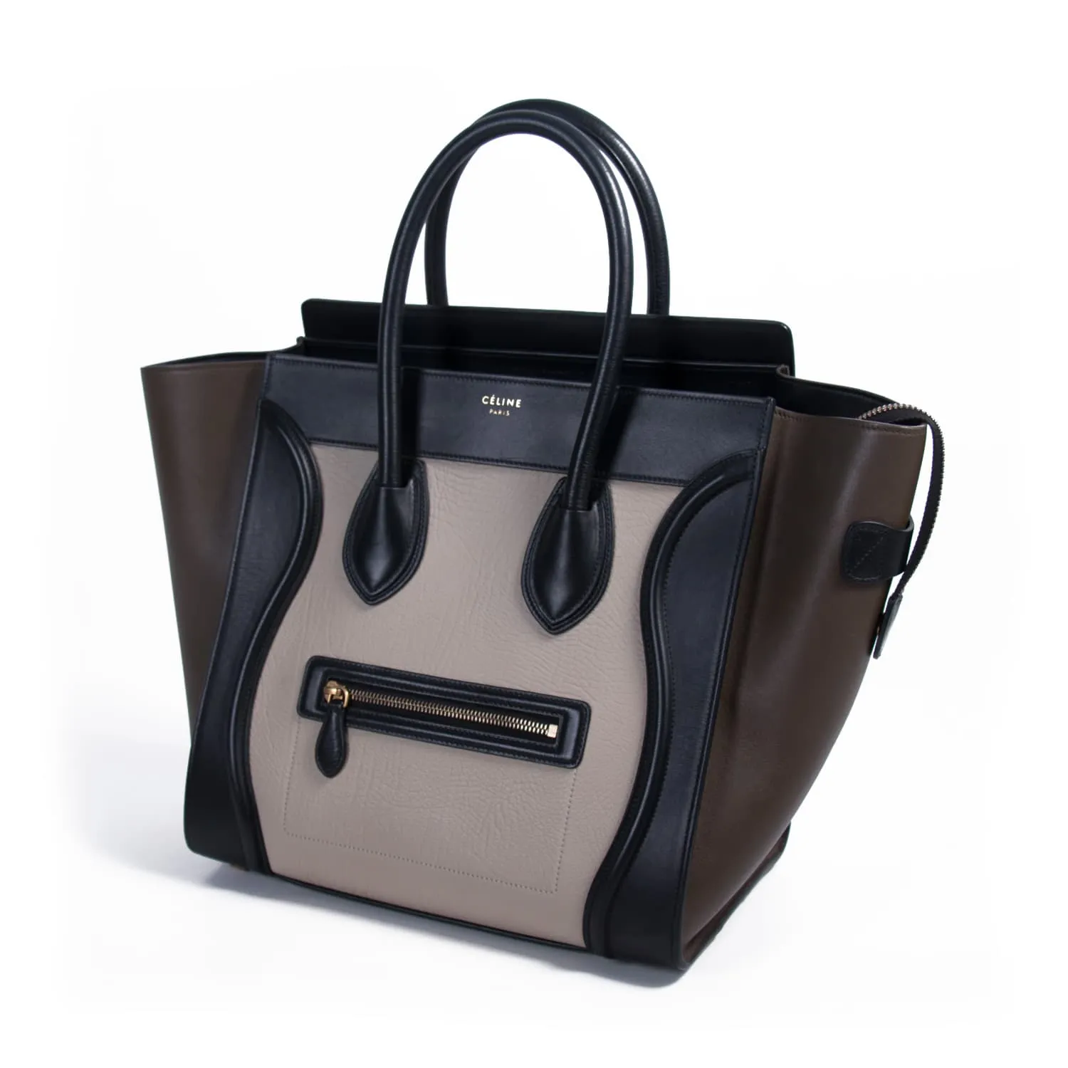 Celine Tricolor Mini Luggage Tote Bag