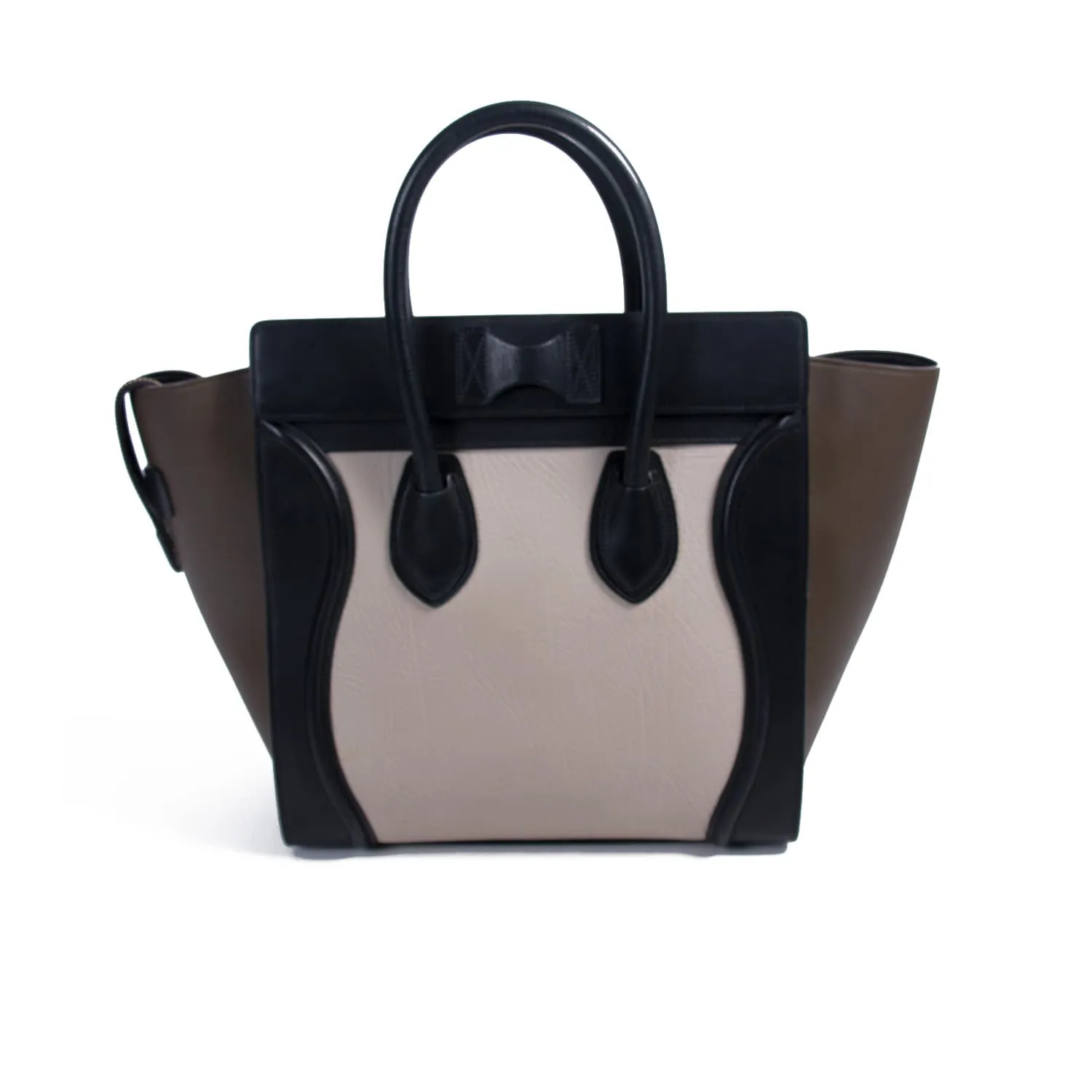 Celine Tricolor Mini Luggage Tote Bag