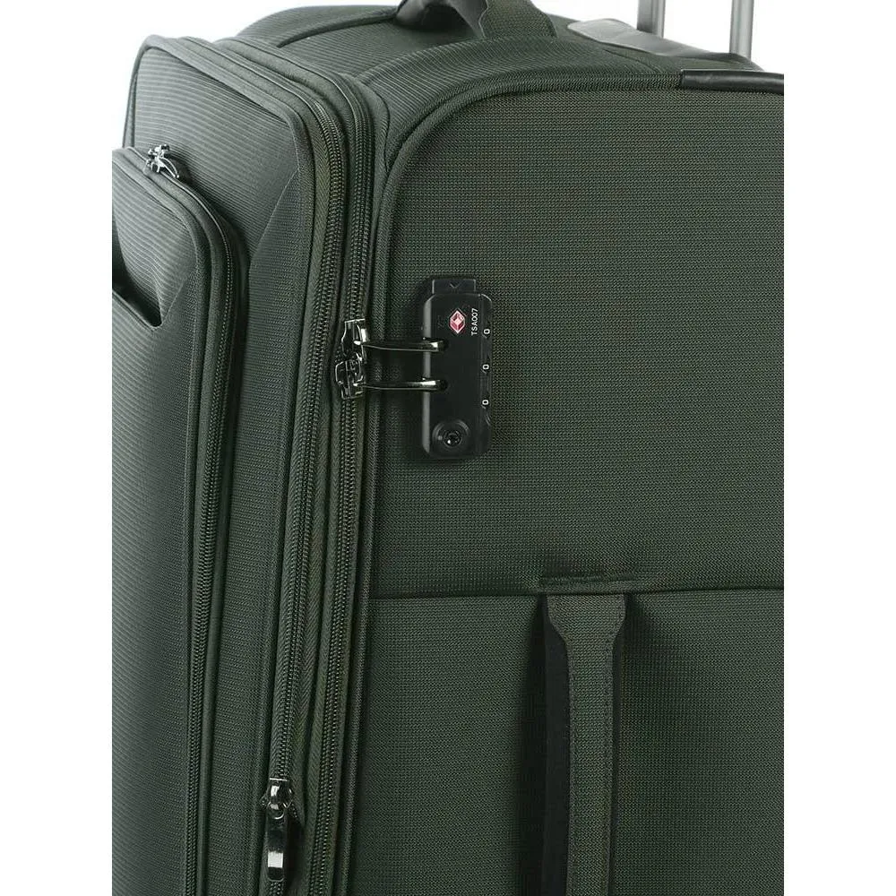 Cellini Optima 68cm 4 Wheel Trolley Case Black (5 Year Warranty)