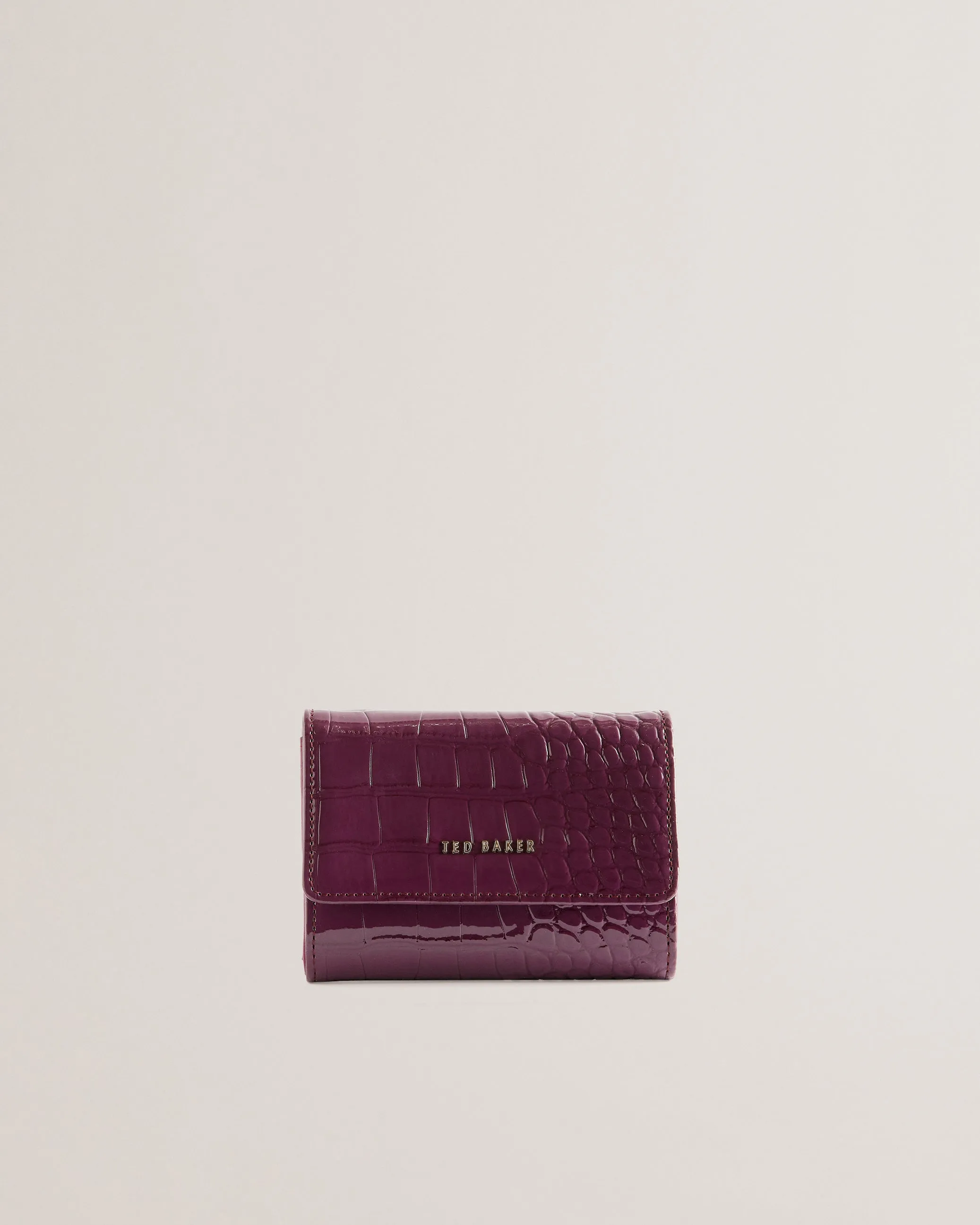 Conilya Croc Effect Purse Maroon