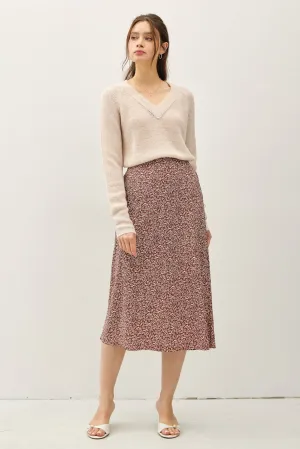 Dainty Print Fall Skirt