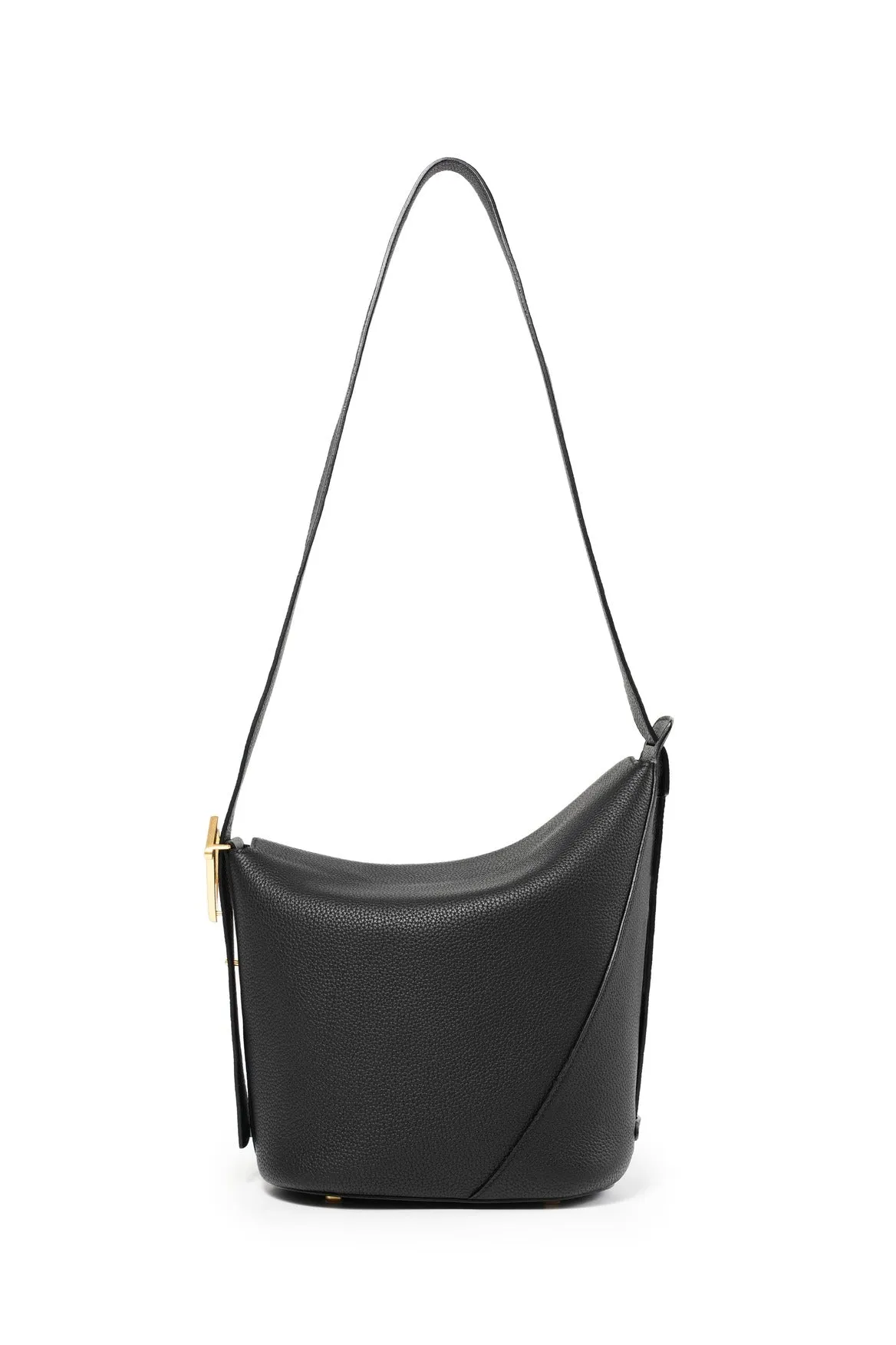 Ease Leather Shoulder Bucket Bag