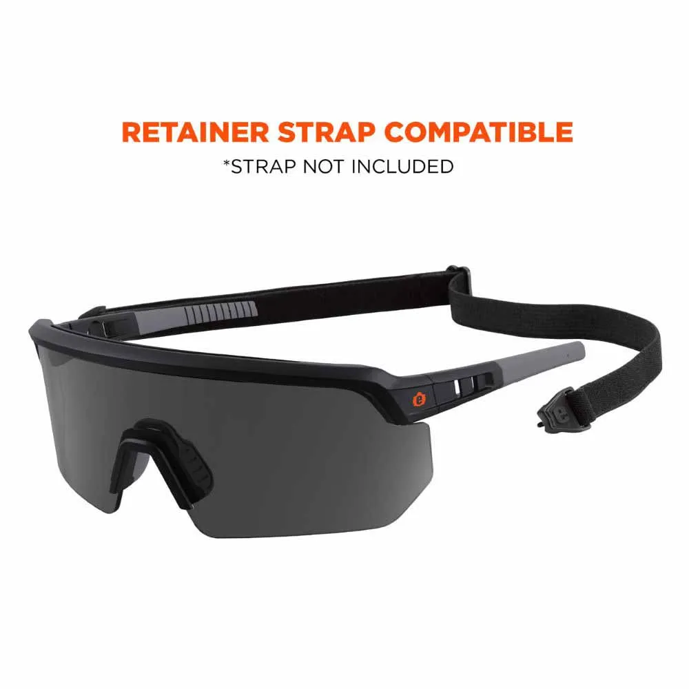 Ergodyne 55005 AEGIR Matte Black Frame Smoke Lens Safety Glasses Sunglasses