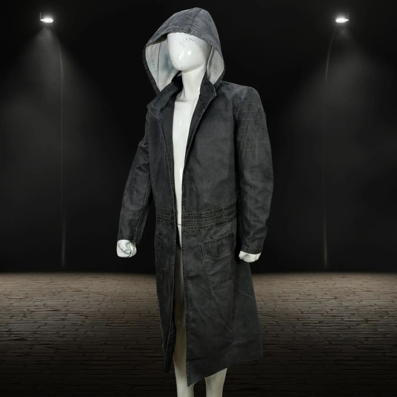 FO Distressed Trench Coat / Inspired Duster Ghost Costume Gift for loved one