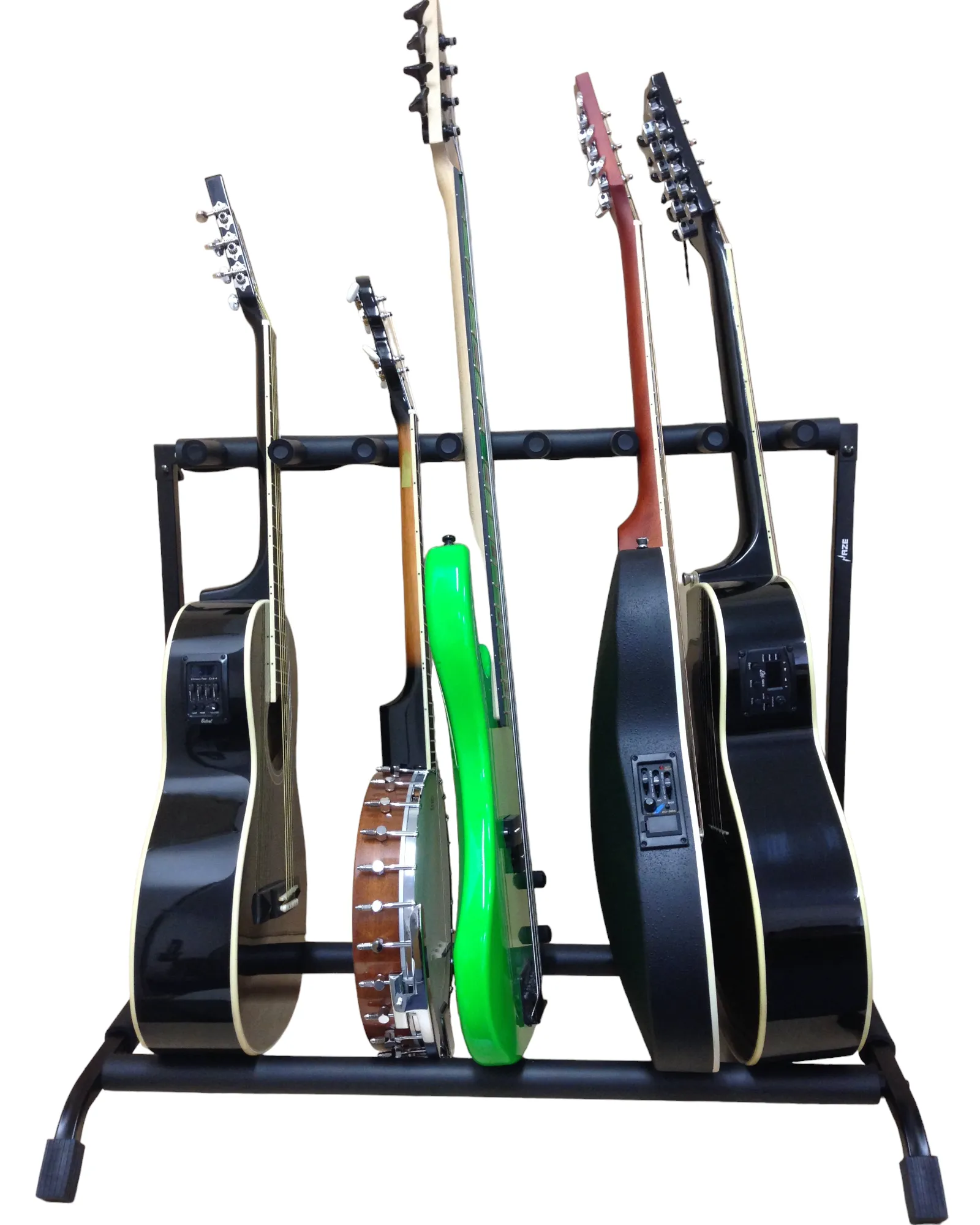 Haze GS014 Metal 7-Guitar-Stand/Storage & Display Rack, Foldable