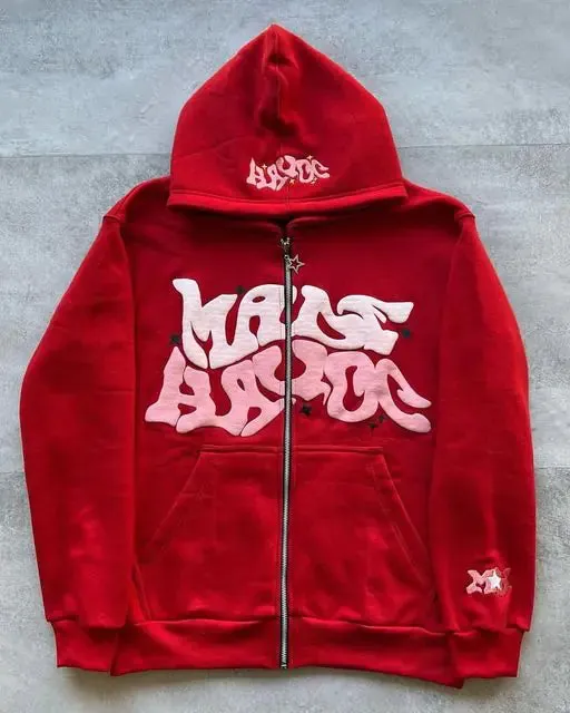 High Street Hip Hop Print Hoodie