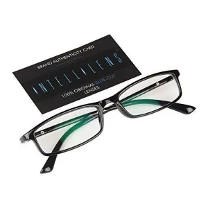 Intellilens Nvision Unisex Power Reading Blue Cut Anti Reflection Full Frame Spectacles Glasses For Mobile Laptop Tablet Computer - ( 2.75, Black)