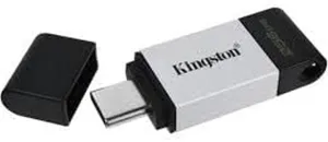 Kingston Datatraveler 80 256GB USB Type-C Flash Drive (DT80/256GBCR), Metal