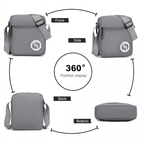 Kono Lightweight & Glow-in-the-Dark 3-Piece Laptop Backpack Set - Grey | Stylish & Practical