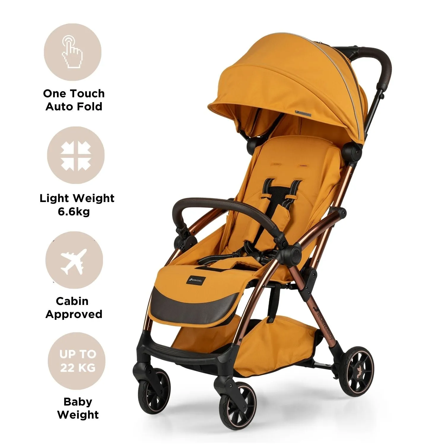 Leclercbaby Influencer Air Stroller Golden Mustard