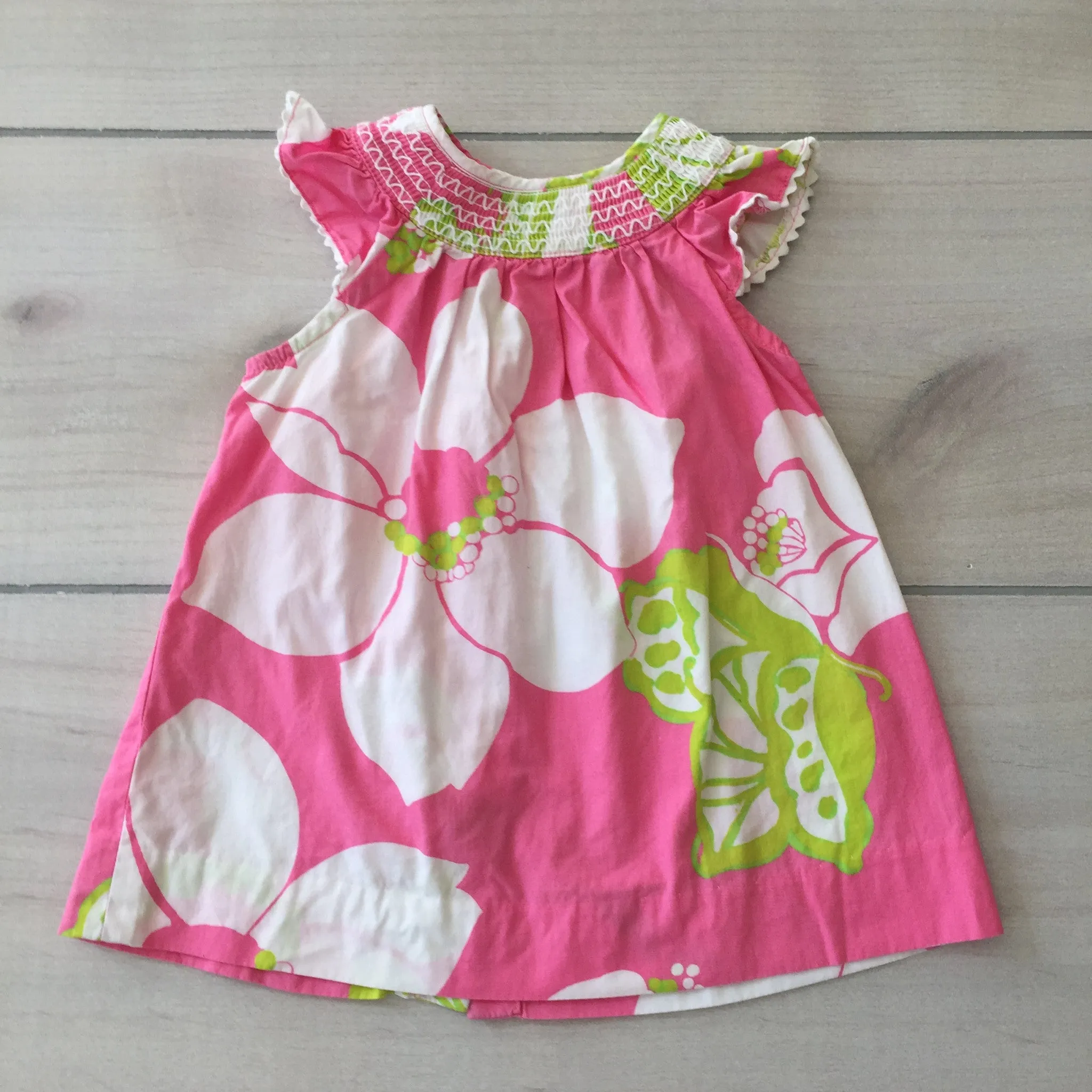 Lilly Pulitzer Pink & Green Floral Dress