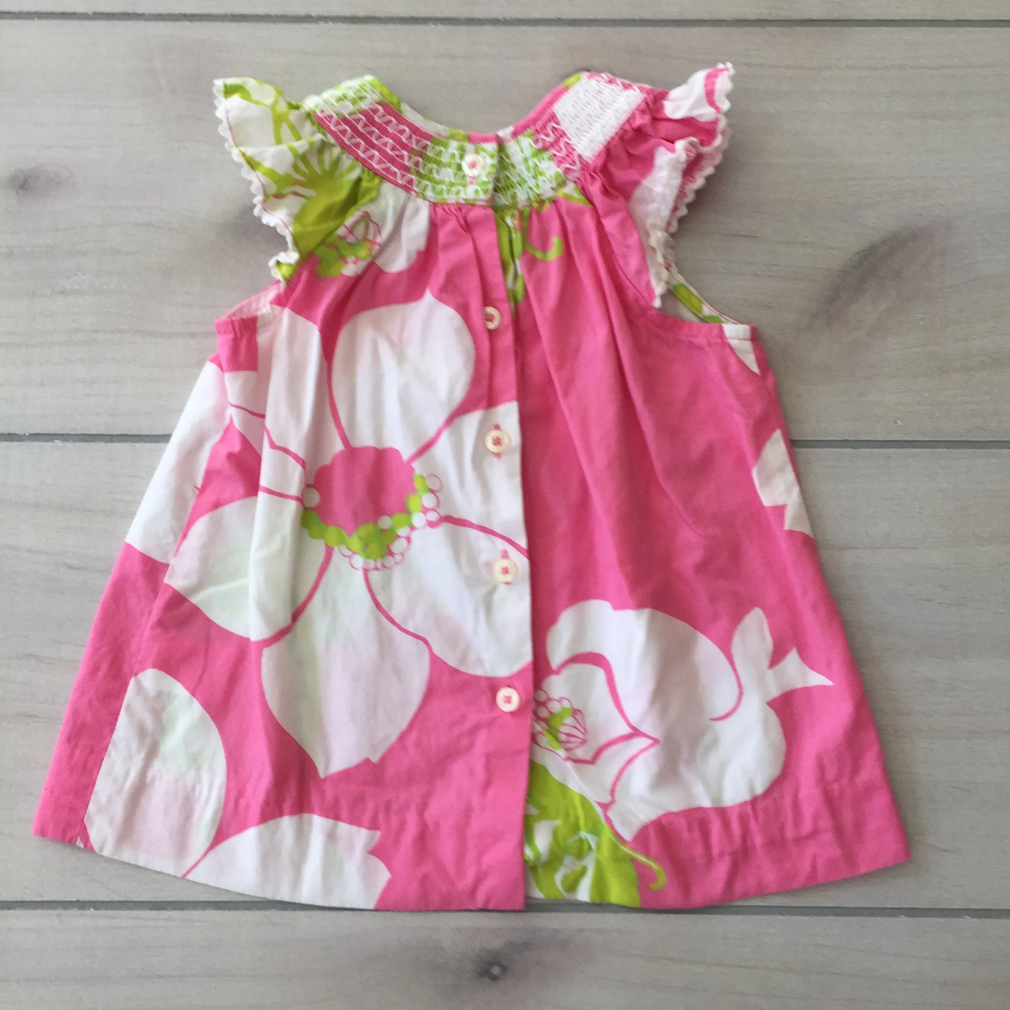 Lilly Pulitzer Pink & Green Floral Dress