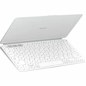 Logitech Keys-To-Go 2 Portable Bluetooth Keyboard for Tablet With Built-in Cover, Slim and Compact Wireless Keyboard for Windows, Android, Linux, iPad, iPhone, Mac, Apple TV (Pale Grey)