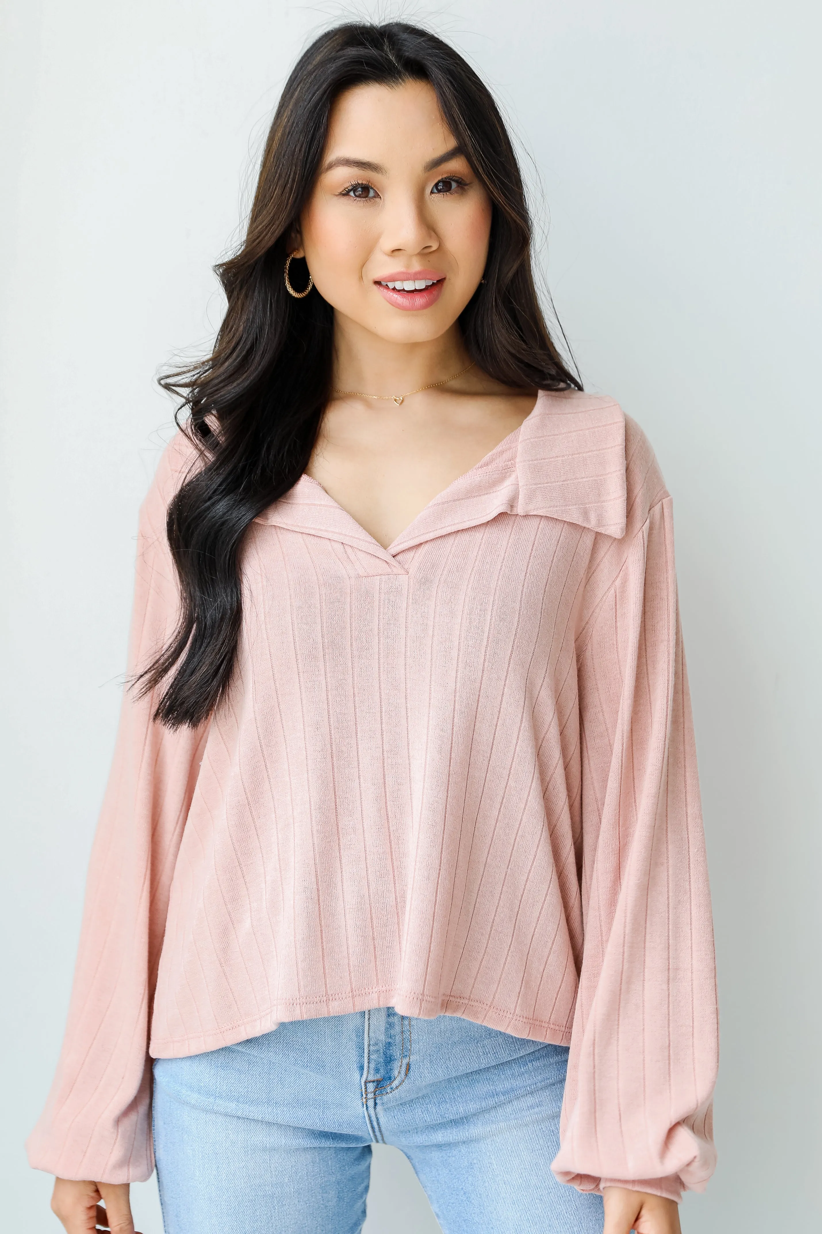 Love Your Look Collared Knit Top