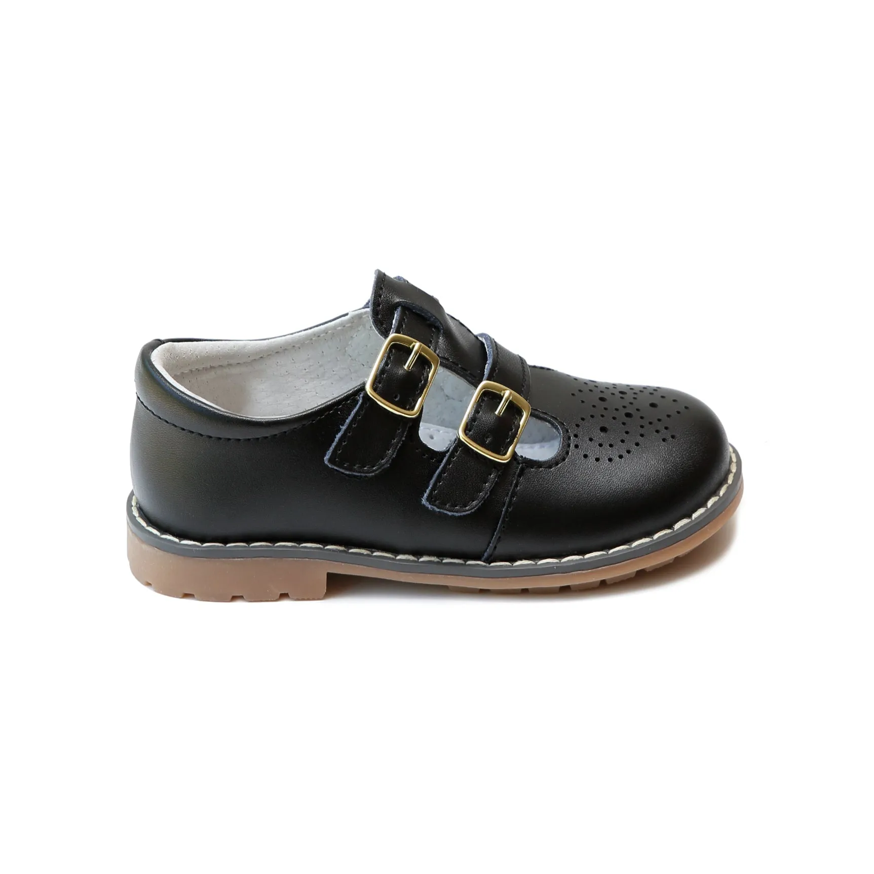 Mary Janes English Double T-Strap Leather | Beatrix