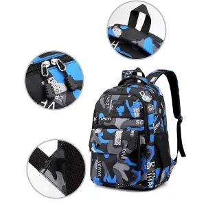 Multi-Functional Backpack for Teenage Boys, High-Quality Material, Durable Straps, Ideal for School, Leisure Activities, or Hiking, Stylish and Fashionable Design