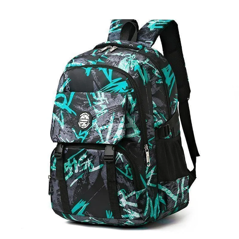 Multi-Functional Backpack for Teenage Boys, High-Quality Material, Durable Straps, Ideal for School, Leisure Activities, or Hiking, Stylish and Fashionable Design