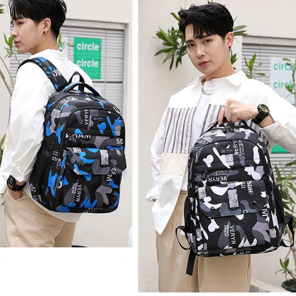 Multi-Functional Backpack for Teenage Boys, High-Quality Material, Durable Straps, Ideal for School, Leisure Activities, or Hiking, Stylish and Fashionable Design