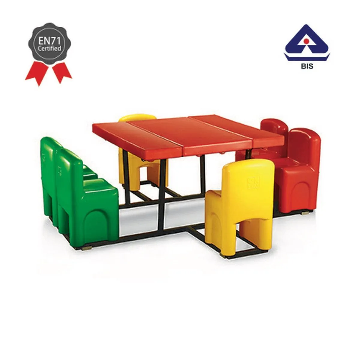 Ok Play Super Six, Upto 6 Children At A Time, Perfect For Home And School, Red, 2 to 4 Years