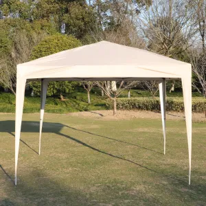 Oneal 10 x 10 ft Pop Up Gazebo Canopy Tent with Sand Bag - Beige