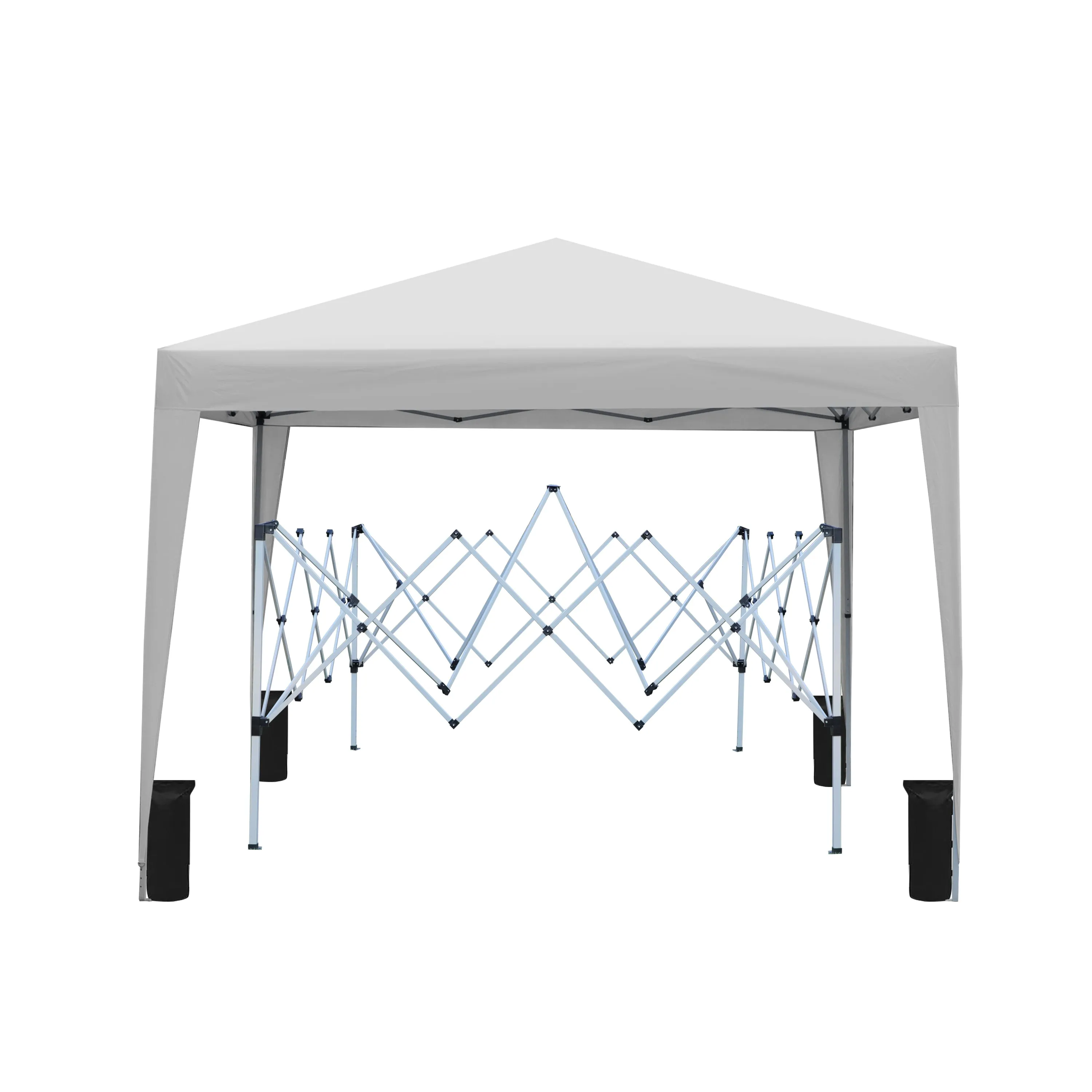 Oneal 10 x 10 ft Pop Up Gazebo Canopy Tent with Sand Bag - Grey