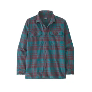 Patagonia Organic Cotton Fjord Flannel Shirt Ice Caps: Belay Blue Sale