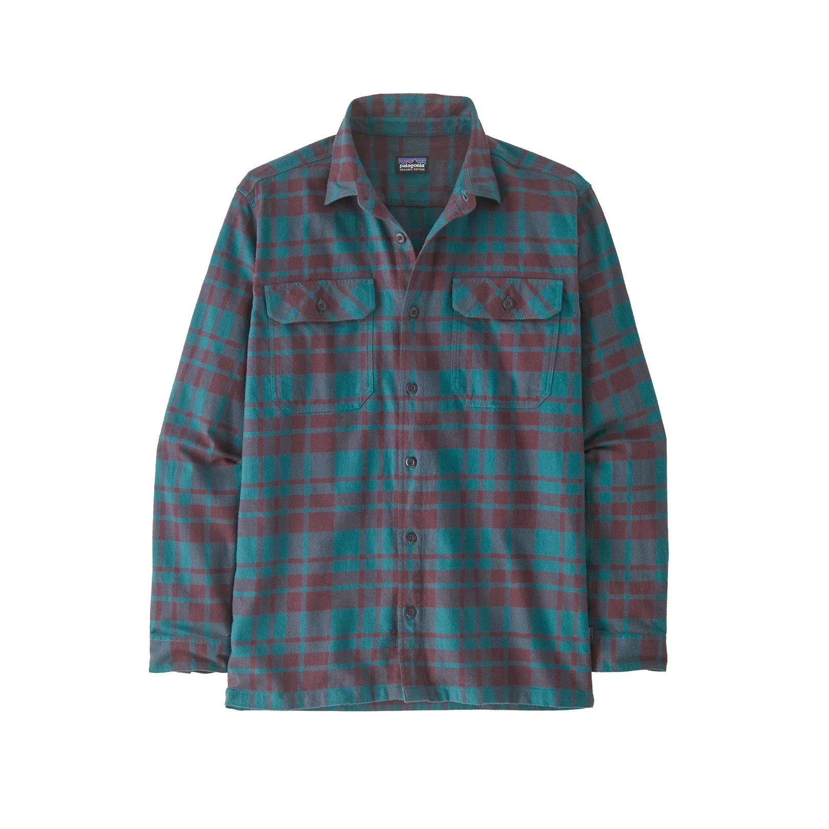 Patagonia Organic Cotton Fjord Flannel Shirt Ice Caps: Belay Blue Sale