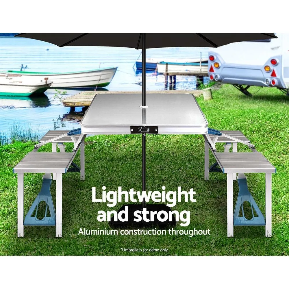 Portable Folding Camping Table and Chair Set 85cm