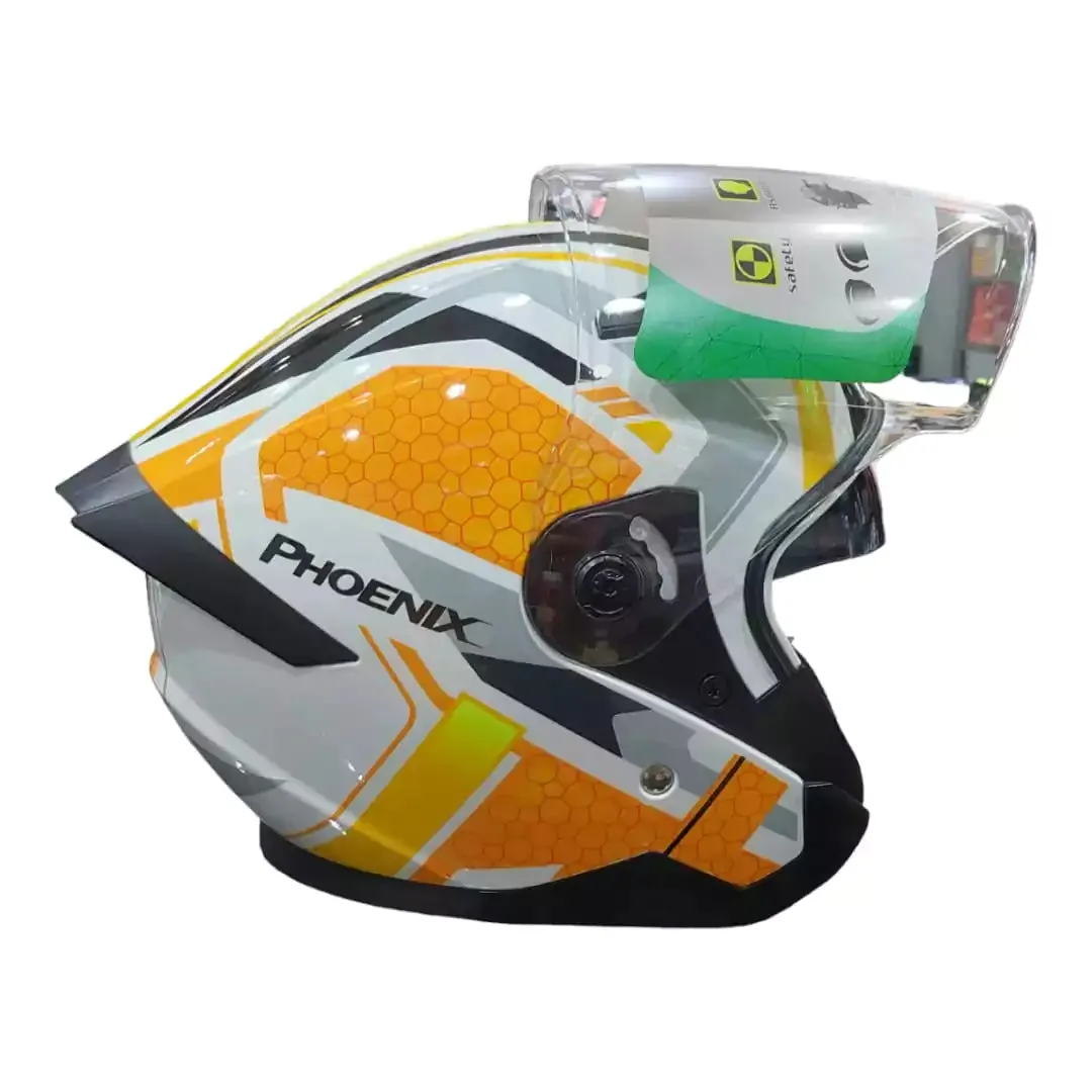 Retro Open Face Motorcycle Helmet, Adult Motorcycle Half Helmet 3/4,DOT Approved with Double Visor Summer Scooter Light Moped ATV Street Helmet Motorcycle... TKMW-026-8  3/4 Helmet