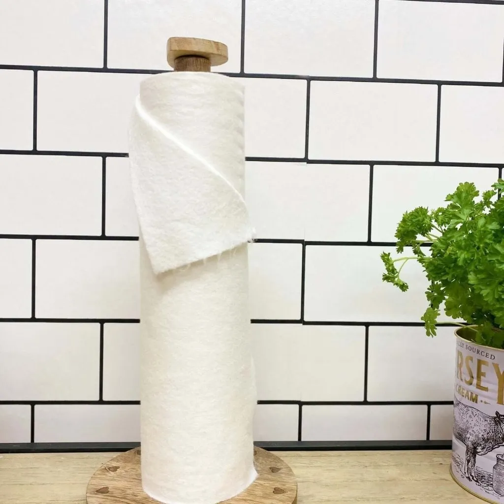 Reusable Kitchen Towels - Cream Washable Bamboo Kitchen Roll