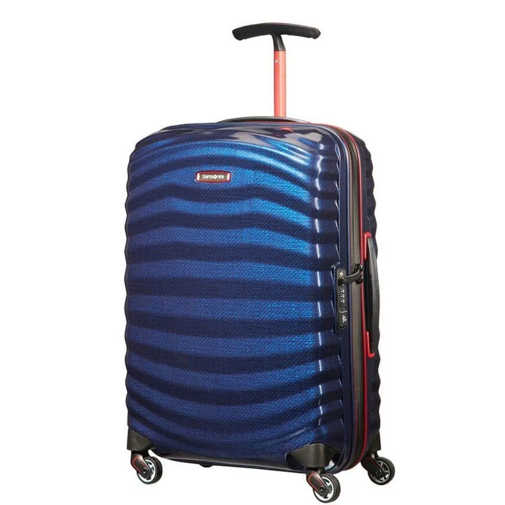 Samsonite Lite-Shock Sport 2 Piece Hardsided Suitcase Duo - Nautical Blue/Red