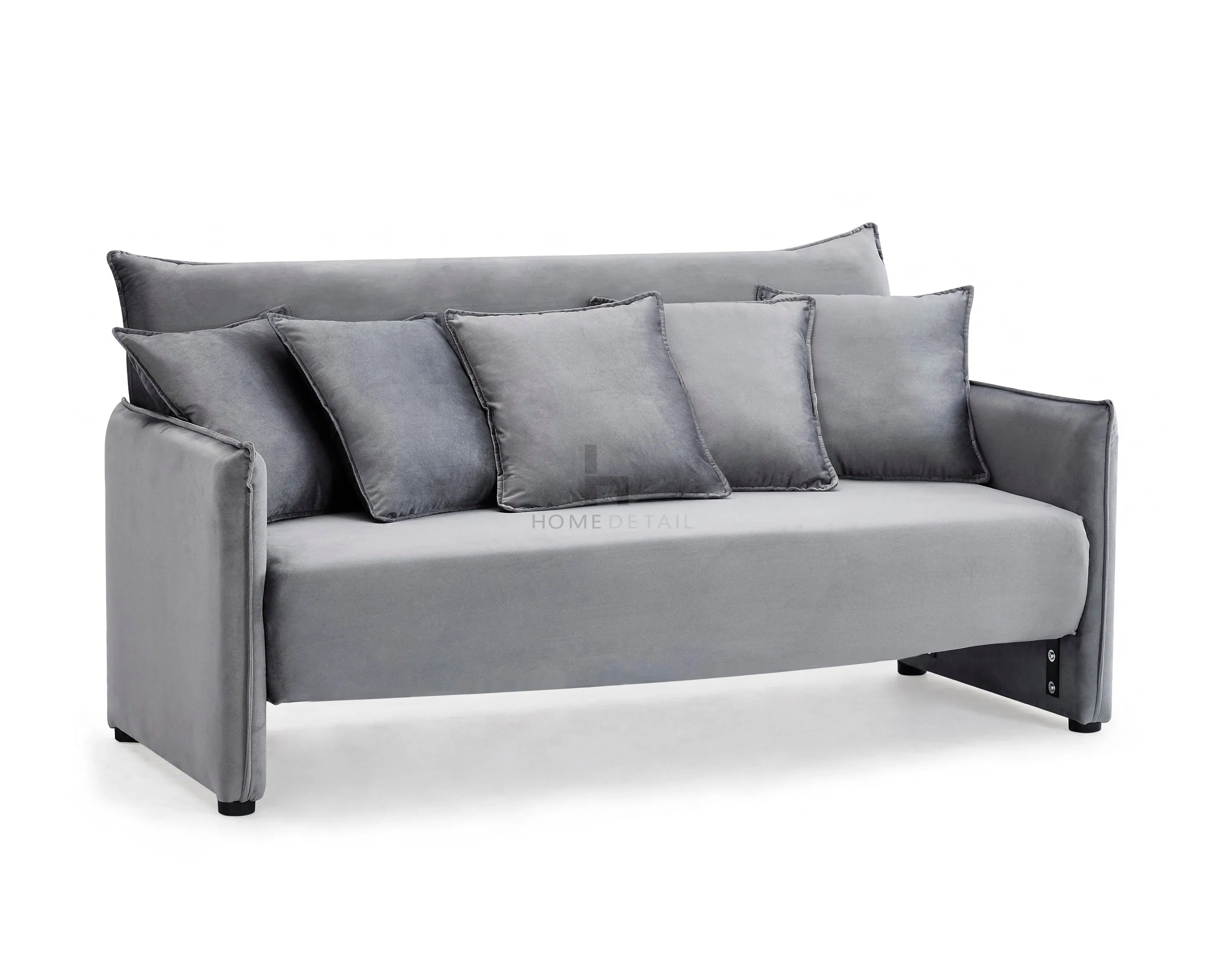 Spencer 3 Seater Grey Velvet Recliner Sofa Bed