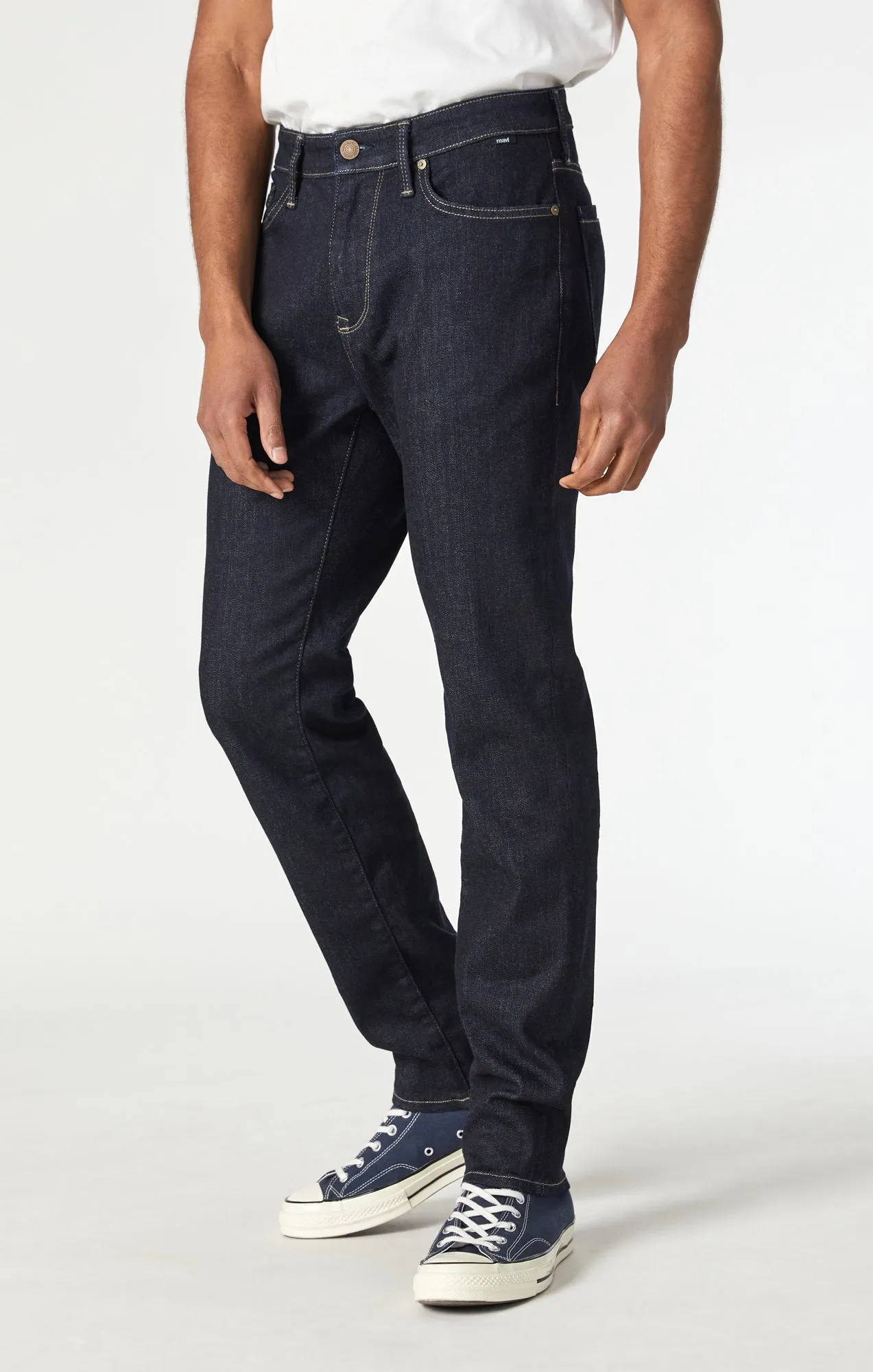 STEVE ATHLETIC FIT JEANS IN RINSE PRO DARKTECH