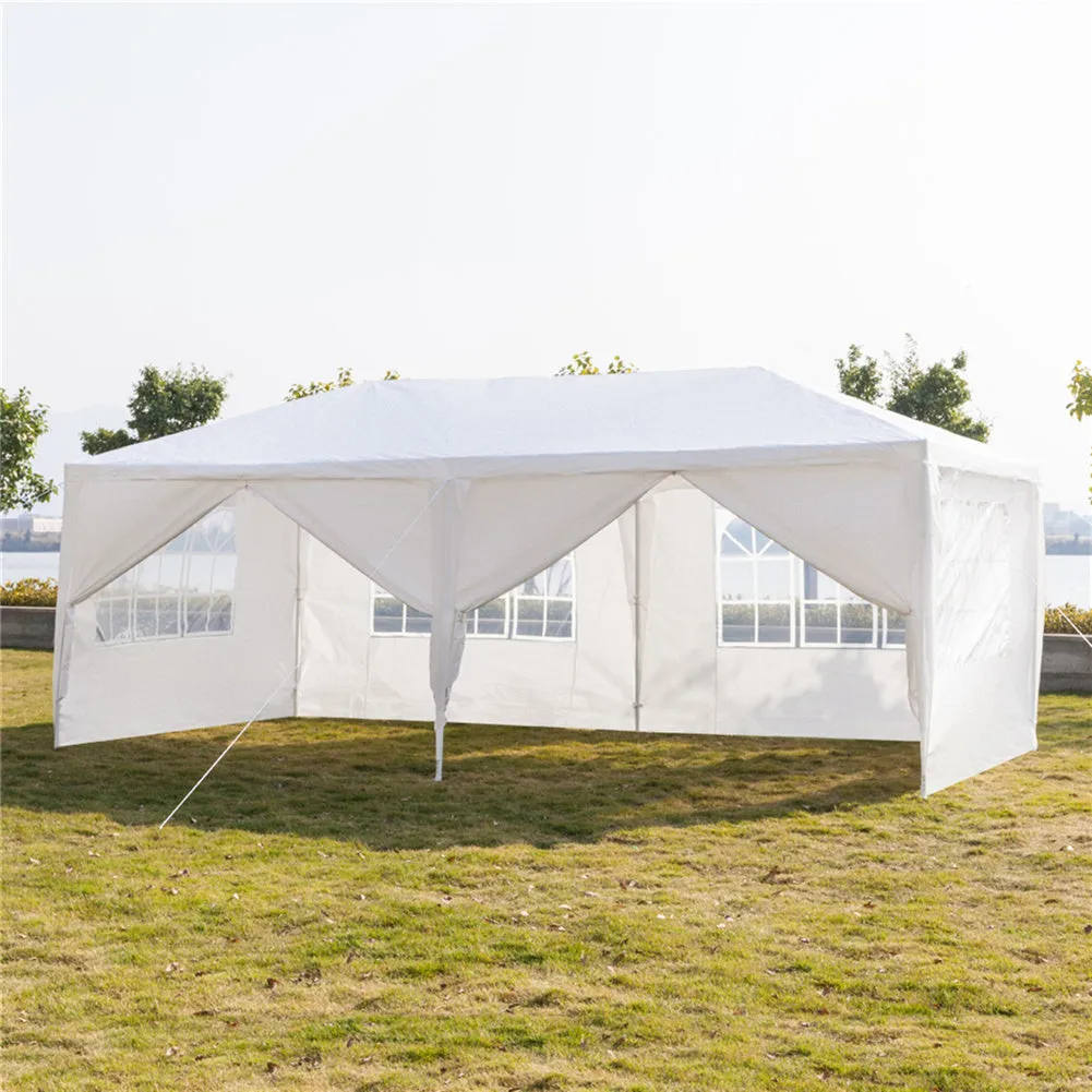 THBOXES 3x6m 6-sided 2 Doors Spiral Tube Pergola Waterproof Tent for Household Wedding Party