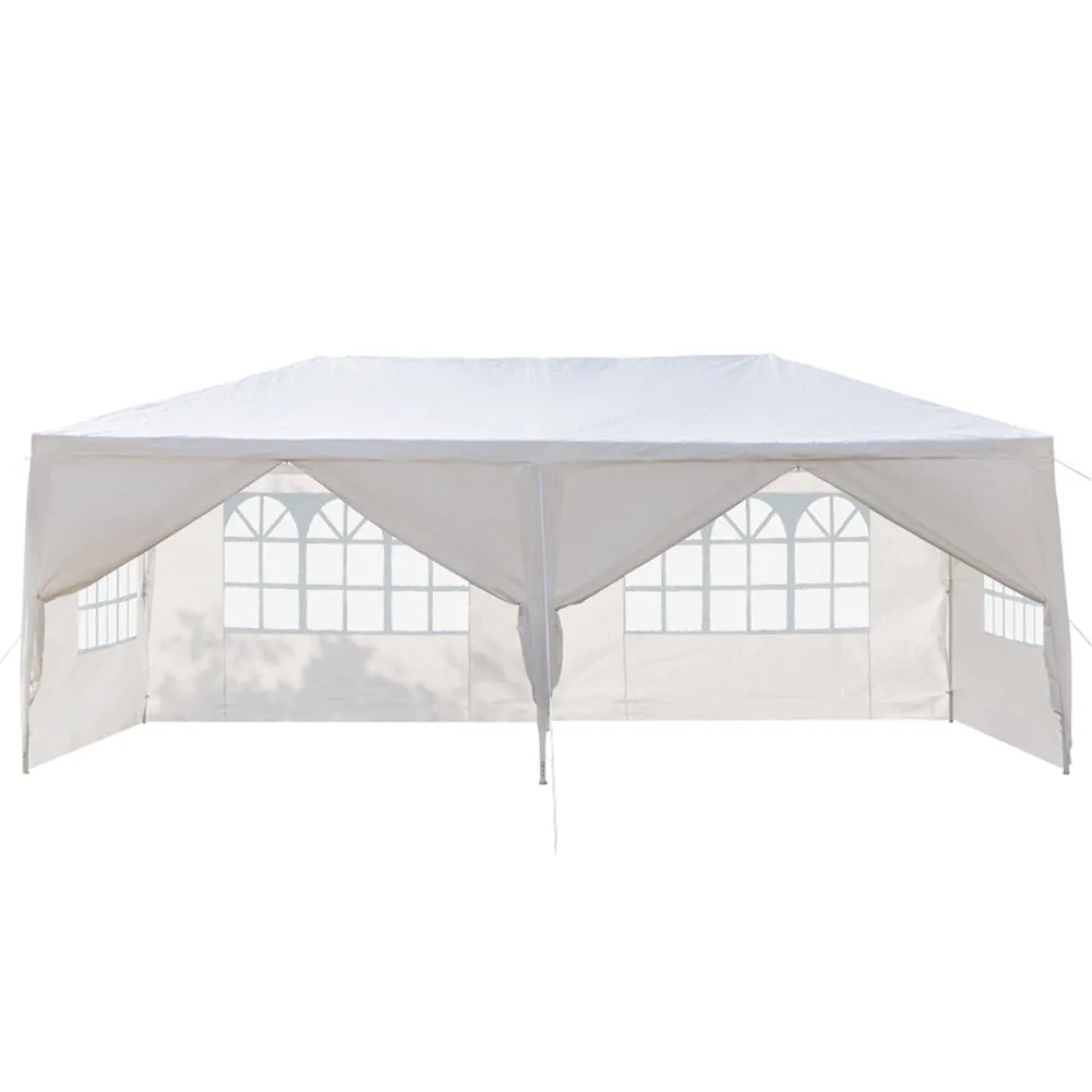 THBOXES 3x6m 6-sided 2 Doors Spiral Tube Pergola Waterproof Tent for Household Wedding Party