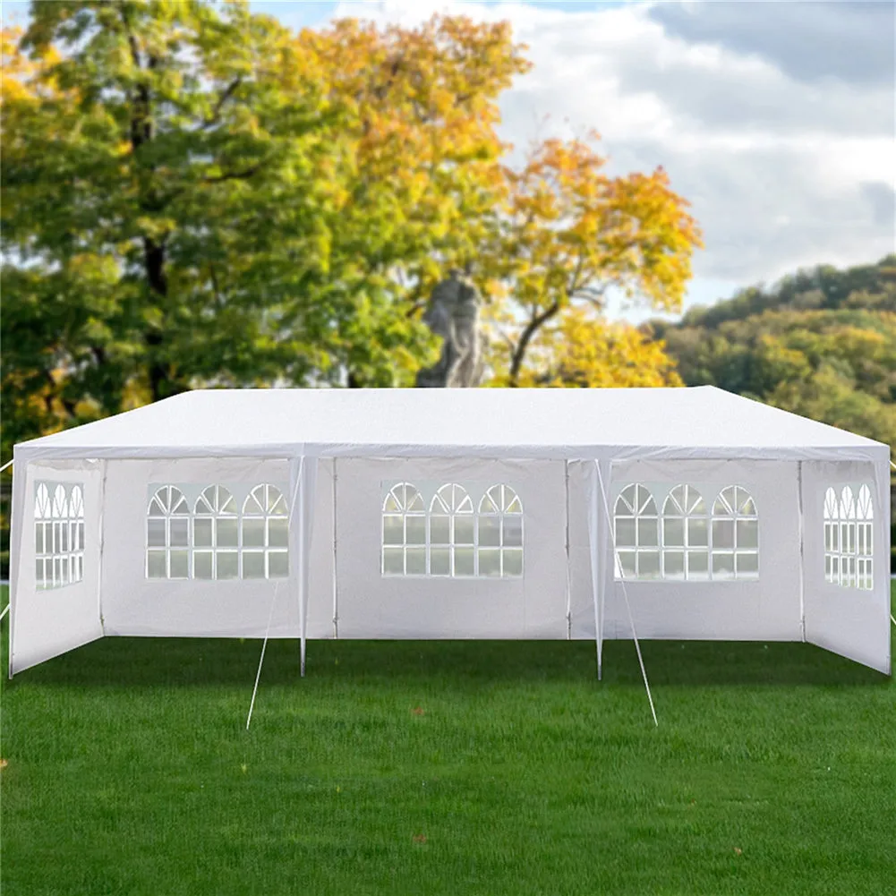 THBOXES 3x9m 8-sided 2 Doors Spiral Tube Tent Waterproof Tent for Wedding Camping Parking