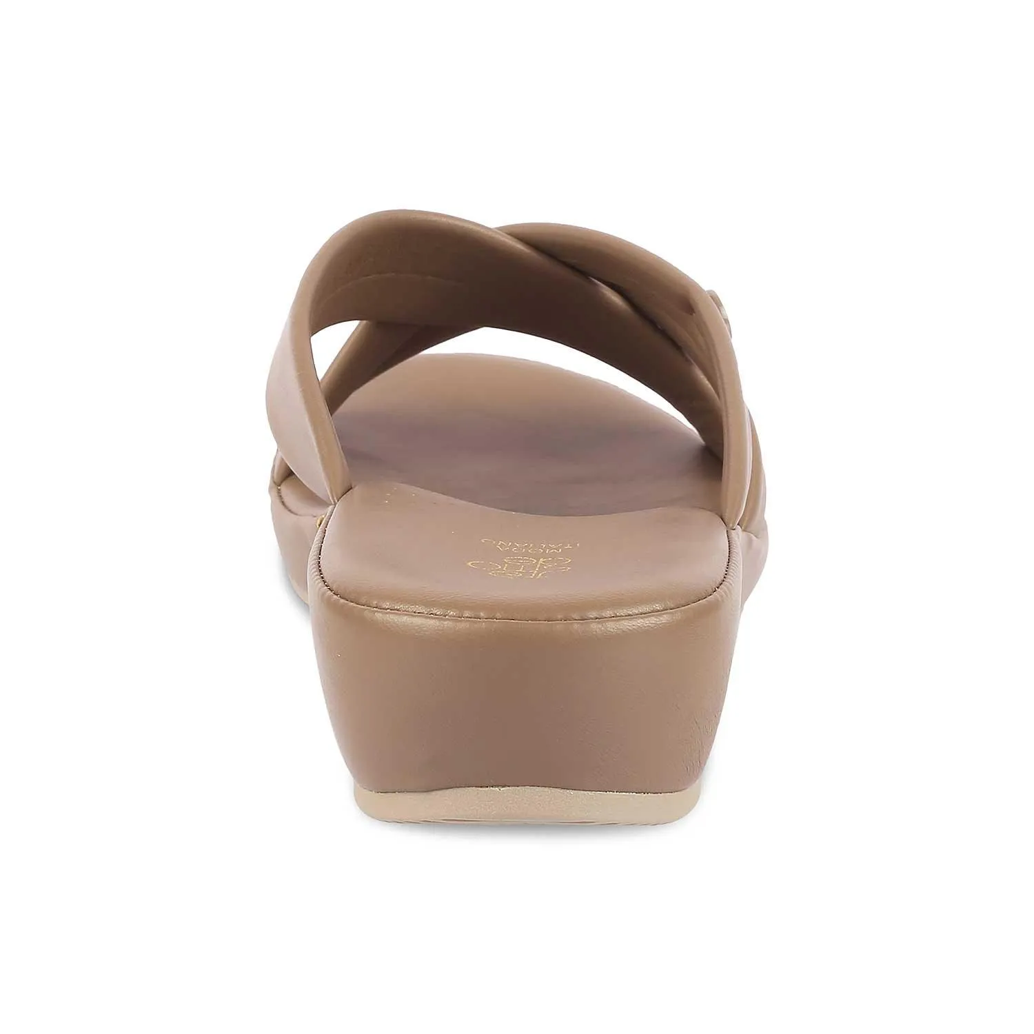 Tresmode Ocomf Camel Women's Casual Platform Flats