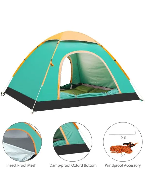 Ubon Instant Pop up Tent, 2-3 Person Quick Tent for Camping Backpacking